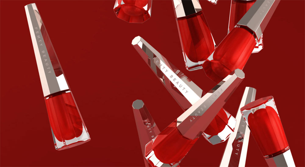 Fenty Beauty包裝設(shè)計兼顧了柔軟和前衛(wèi)元素