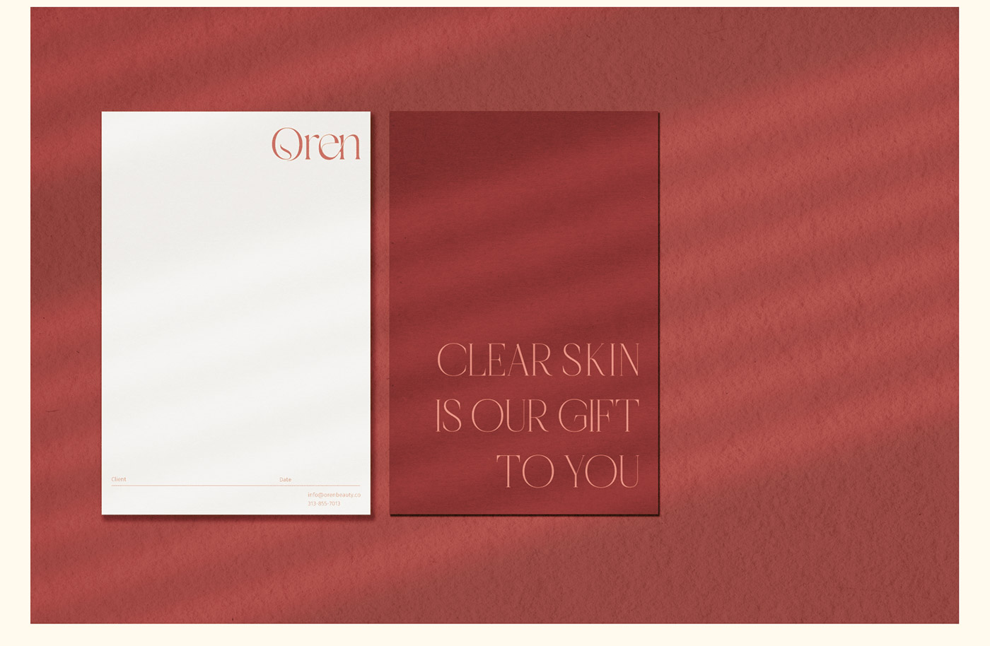 一套非常簡約的化妝品品牌設(shè)計