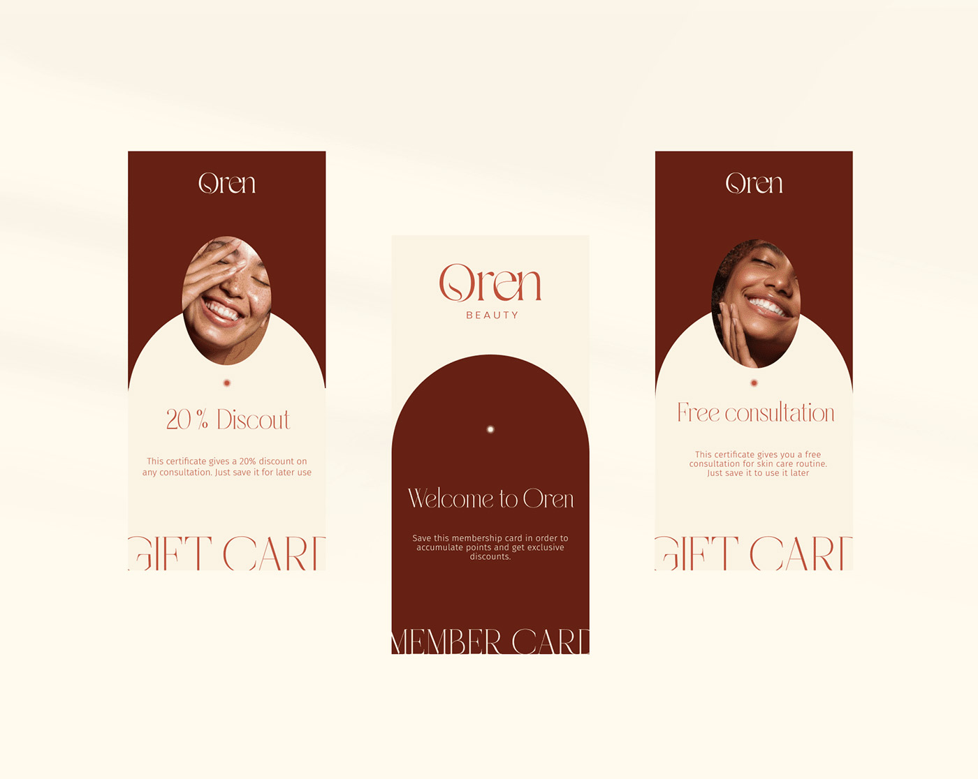 一套非常簡約的化妝品品牌設(shè)計